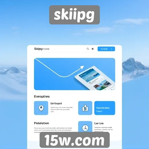 Análise da interface do usuário do site skiipg